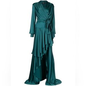NWT!! PATBO
High-Low Maxi Wrap Dress 
Size: 0/32
Color: Persian green 
SOLD OUT